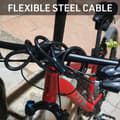 Miniatyrbillede 6 af 8: Urban Security Bracket Bk03+cable 120 U-lås Gul 120 cm