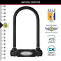 Pikkukuva 3 / 6: U Bike Lock - MASTER LOCK - 8195EURDPROCOLWR - Härdat stål, nyckel, röd