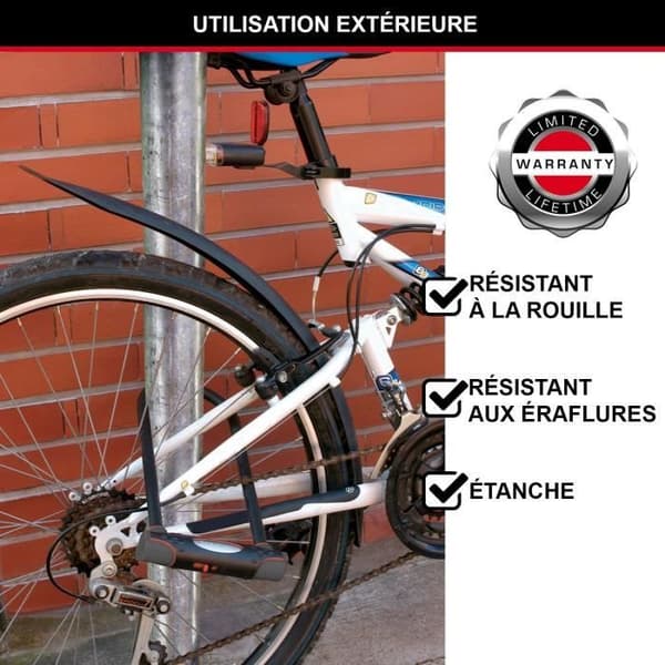 U Bike Lock - MASTER LOCK - 8195EURDPROCOLWR - Härdat stål, nyckel, röd