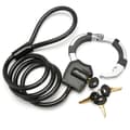 Miniatyrbillede 7 af 7: Kabel med hængelås Master Lock Sort