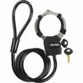 Miniatyrbillede 1 af 7: Kabel med hængelås Master Lock Sort