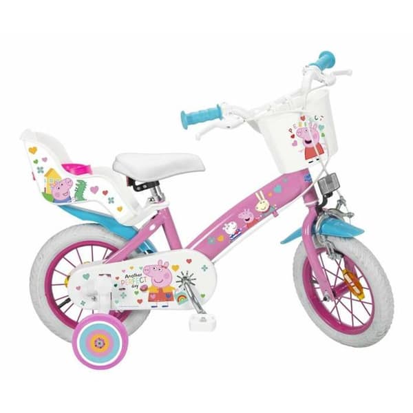 Barncykel Peppa Pig 12" Rosa
