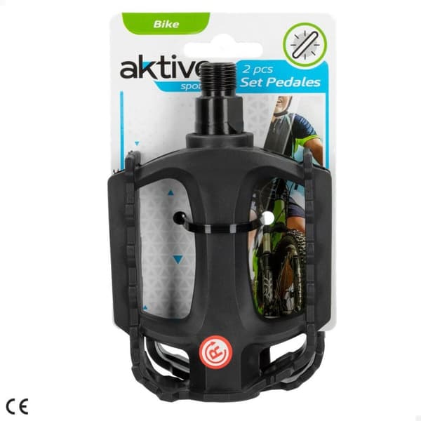 Pedaler Aktive 11 x 3 x 8 cm Sykkel 2 Deler Svart 24 enheter