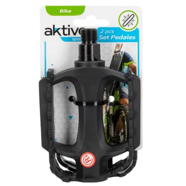 Pedaler Aktive 11 x 3 x 8 cm Sykkel 2 Deler Svart 24 enheter