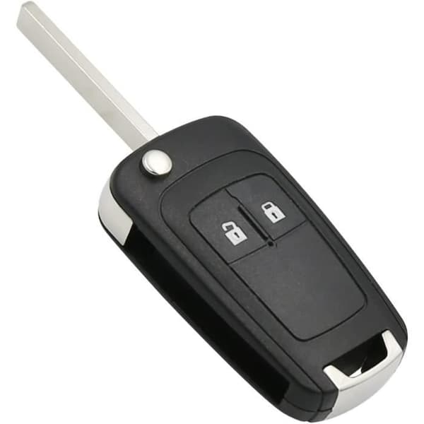 OBEST 2-knappars nyckelskal Vikbart nyckelskal för Opel Insignia Astra Movano Mokka Meriva Zafira Adam