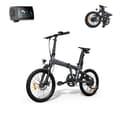 Miniatyrbillede 1 af 5: Elektrisk cykel Xiaomi ADO Air 20S Grå 10000 mAh 20" 100 Km
