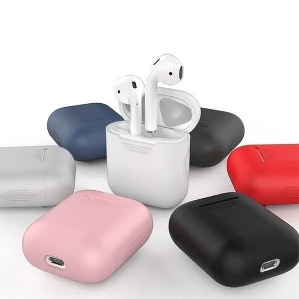 Silikonfodral för AirPods 3 APPLE Laddningsfodral Grip Skyddsöverdrag (VIT)