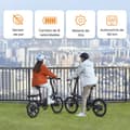 Miniatyrbild 11 av 11: Elcykel Xiaomi QiCycle C2 Svart 20"