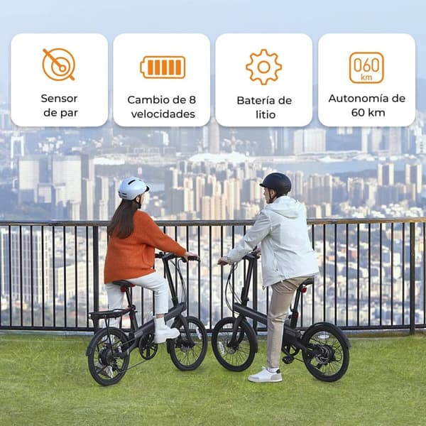 Elektrisk sykkel Xiaomi QiCycle C2 Svart 20"