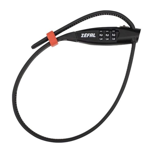 Kabellås - Zefal - K-Traz Zip3 - 3 siffror - Kompakt - Belagt stål