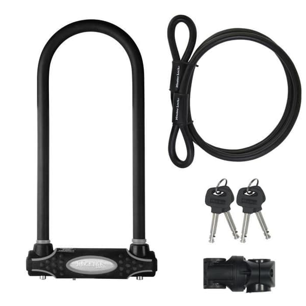 U Lås med Kabel - MASTER LOCK - XL Modell - Säljes Säkert Guld, Polisgodkänd