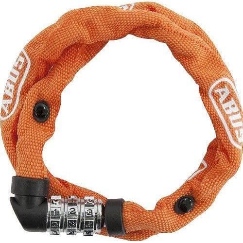 ABUS Web 1200 Stöldskydd - Mantlad fyrkantig kedja - Orange 60 cm