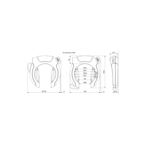 Abus Anti-Theft - 80786 - Ram Anti-Theft 5950 + 6KS/100 + St 5950