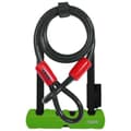 Miniatyrbillede 1 af 2: Abus 410/150hb180 Sh34+10/120 Ultra Mini U-lås Grøn,Sort 180 mm
