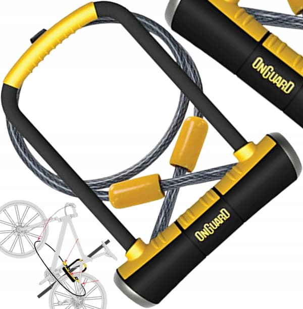 OnGuard 8005 U-lås cykellås med kabel