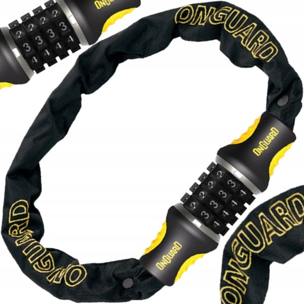 OnGuard 8124 Chain 75x4 cykellås med kombination.