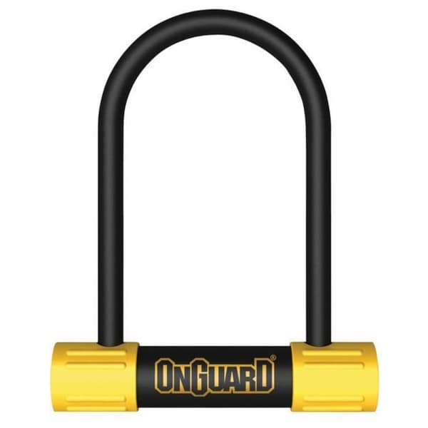 Onguard Bulldog Mini 8013 U-Lock i härdat stål med dubbellagersgummi - Svart