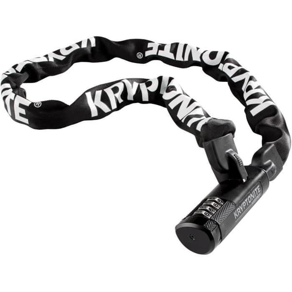 Kryptonite Keeper 712 Combo I.C. - Cykellås - 120 cm vit/svart