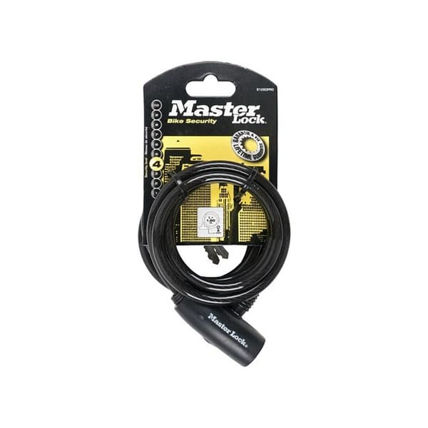Cykellåskabel - MASTER LOCK - 8126EURDPRO - 1,8 m - Twisted Steel - Nyckel ingår
