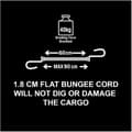 Miniatyrbild 4 av 4: MASTER LOCK Flat spännare 60 cm - Röd - Dubbeltråd omvänd krok - 40 kg motstånd