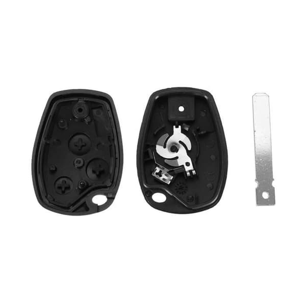 Nyckelskal för Renault Clio Kangoo Modus Twingo Trafic Master - 3 knappar - Phonillico® fjärrkontrollklämma