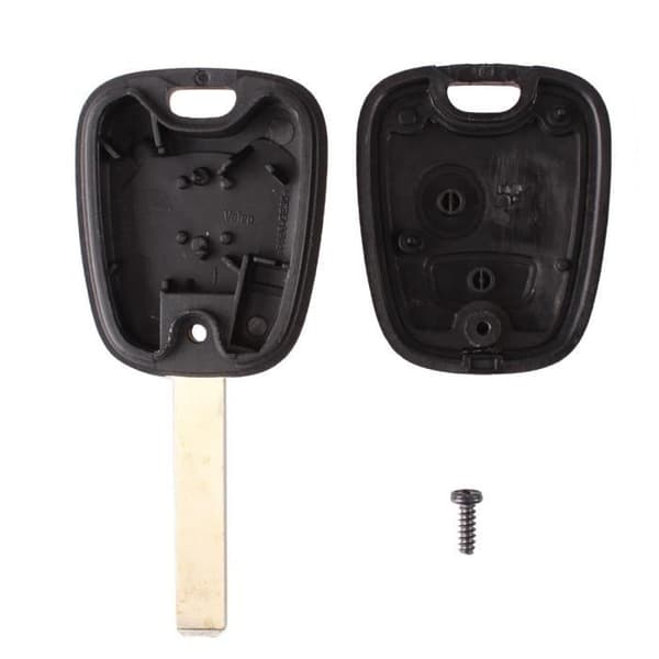 Coque Nyckel för Peugeot 107 207 307 Citroen C1 C2 C3 - Plip nyckel fjärrkontroll 2 Knappar Blad utan Spår Phonillico®