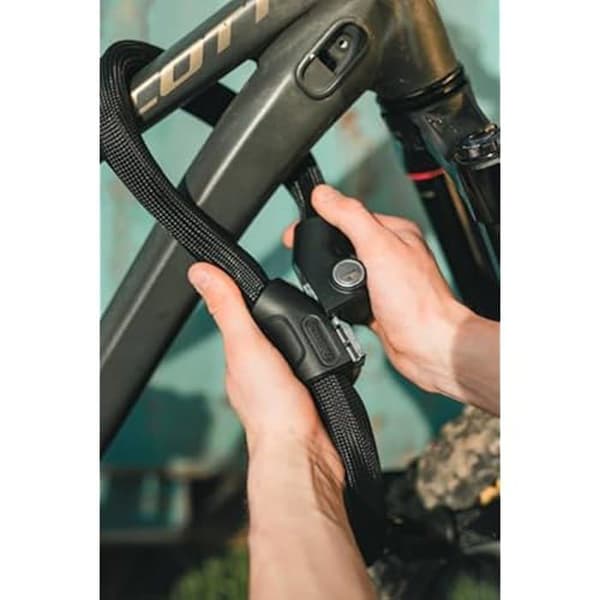 Kedjeskydd - ABUS - Infinity Loop 1806 - 110 cm - Flexibel - Justerbar dubbel ögla