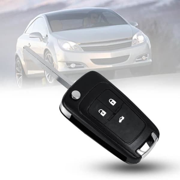 3 Knappar Nyckel Fjärrkontroll Fodral för Vauxhall Opel Zafira Astra Insignia Holden