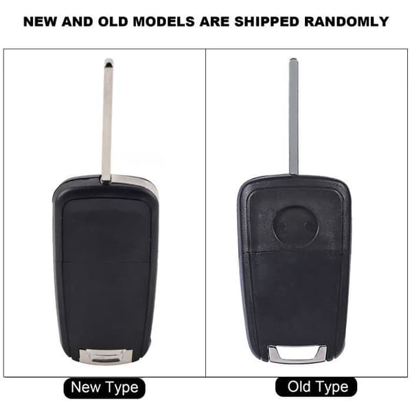 Reservdel för Fjärrkontroll Nyckel med 3 Knappar för Vauxhall Opel Zafira Astra Insignia Holden (Svart)