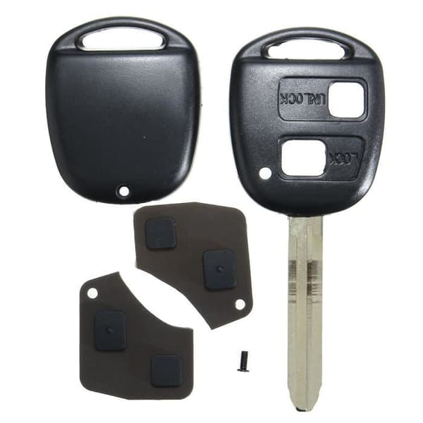 2-Knapps Fjärrnyckelskal För Toyota RAV4 Camry Corolla Prado Avalon