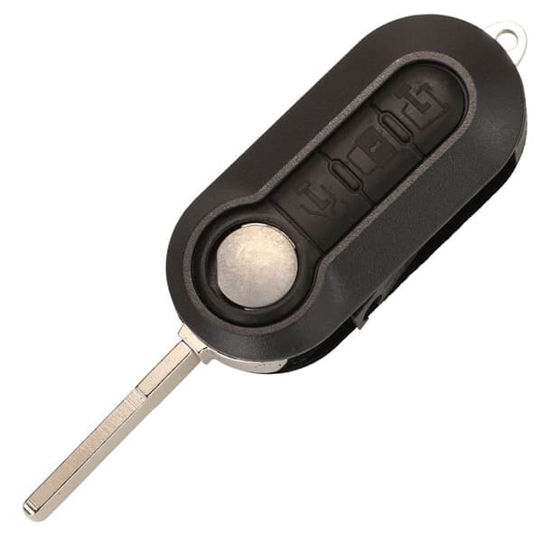 Fjärrnyckel med 2/3 knappar för Fiat 500 Panda Punto Bravo Ducato Peugeot Boxer Citroën Jumper, icke skuren blad~2403