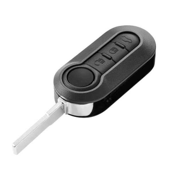 OcioDual 3-knapps vikbart nyckelfodral kompatibel med Fiat 500 Punto Panda Doblò Fiorino Stilo Lancia Citroen Peugeot