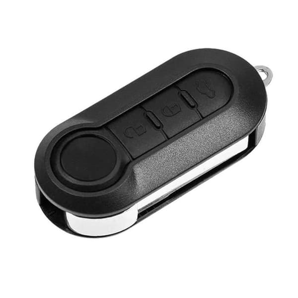 OcioDual 3-knapps vikbart nyckelfodral kompatibel med Fiat 500 Punto Panda Doblò Fiorino Stilo Lancia Citroen Peugeot