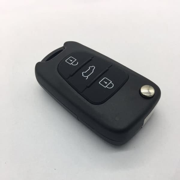 INF Fällbar bilnyckel med 3 knappar för HYUNDAI Kia Svart