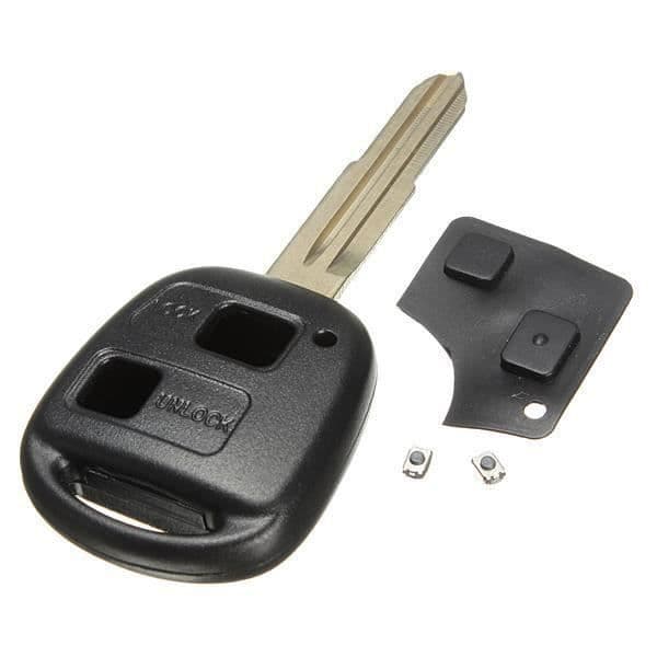 Ywei Coque-Boitier Nyckel fjärrkontroll Plip för Toyota Yaris LandCruiser +pad+ 2 switch