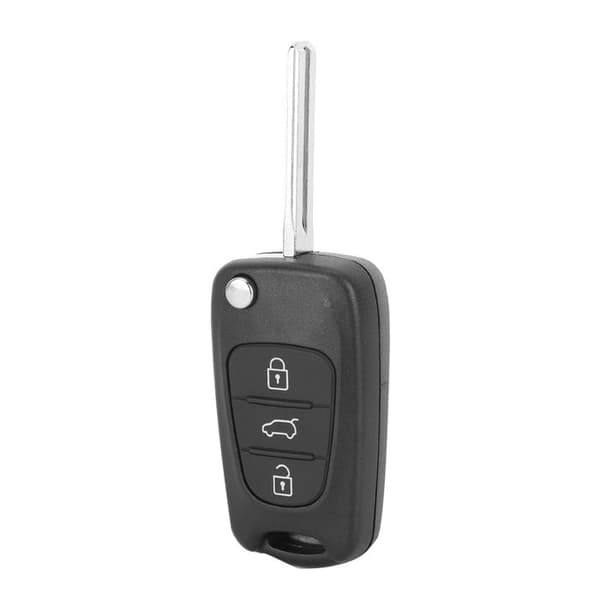 Fällbar bilnyckel med 3 knappar, kompatibel med Hyundai I20, I30, IX35