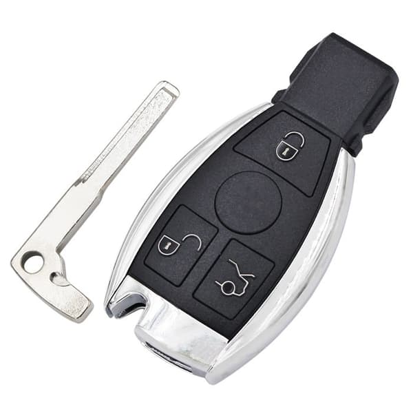 Fjärrkontroll nyckelskinne 2/3/4 knappar ecusells för Mercedes Benz ABCES CLS CLK GLK klass W203 W204 W205 W210 W21~3096