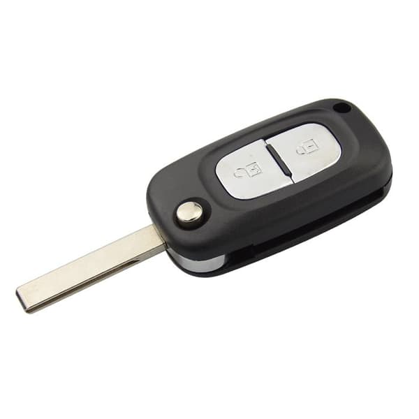 Fjärrnyckel med 2/3 knappar för Renault Clio 3 Megane 3 Kangoo Modus Flip vikbar med icke klippt blad~1554
