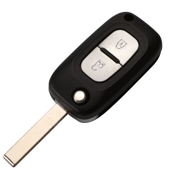 Nyckelknapp med 2/3 knappar för Renault Clio 3 Megane III Kangoo Modus Fluence, oskuren blad~2970