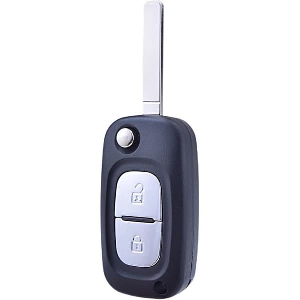 Fjärrkontroll Nyckel Fällbar Kompatibel med Renault Clio 3 Kangoo Master Modus Trafic Twingo med Tom Klinge VA2