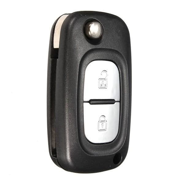 2-knappars nyckelkontakt, tom blad för Renault Clio Kangoo Megane Modus