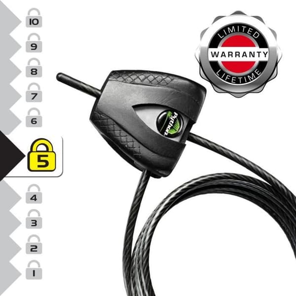 Master Lock 8417EURDPRO Patenterat 30cm till 1,8m justerbart kabellås