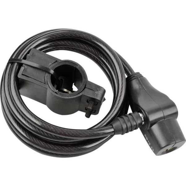 Fischer 85849 svart kabellås med nyckel - Multisport Vuxen