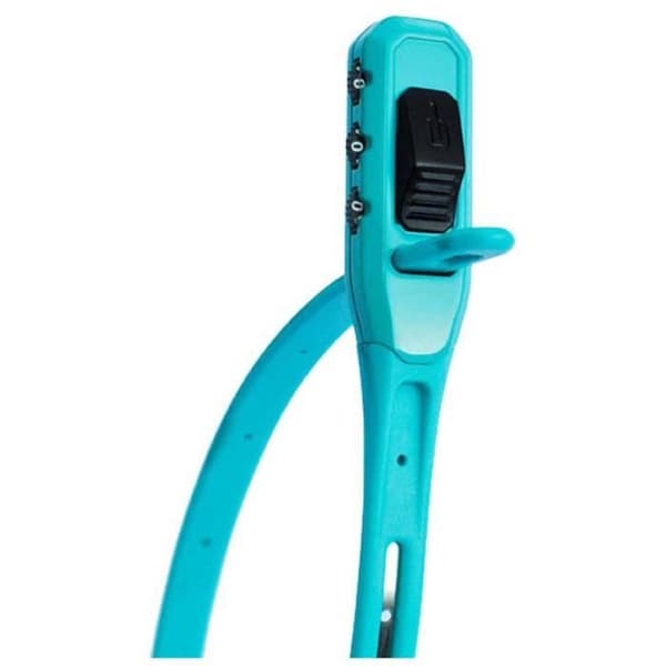 HipLok Z-Lok Pansar Återanvändbart Tie Bike Lock - 40cm Cyan