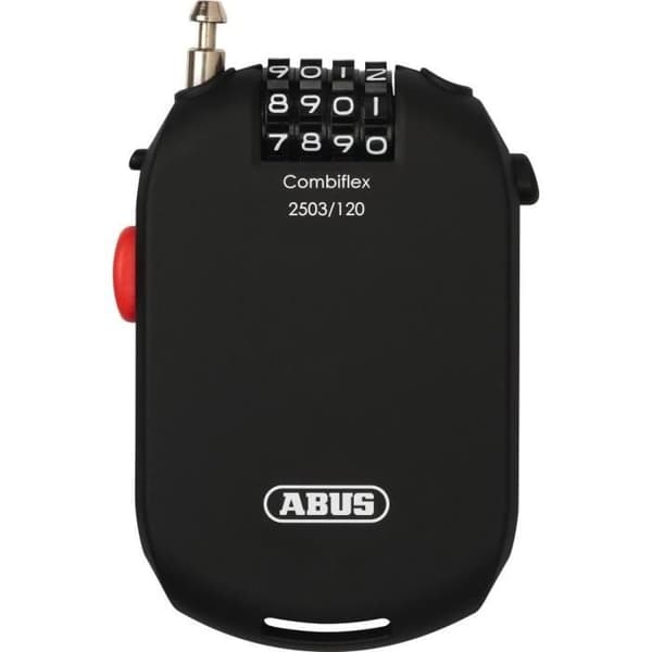 ABUS Combiflex 2503 cykellås - 4-siffrig kodkabel - 120 cm - Svart