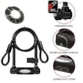 Miniatyrbild 3 av 6: MASTER LOCK U-Lock med Kabel - Med nyckel