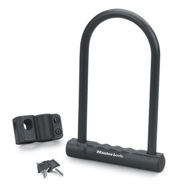 Masterlock U-lås - H.180mm Ø12mm - Svart