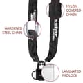 Miniatyrbild 5 av 6: MASTER LOCK stöldskyddskedja - 8390EURDPRO - 90cm x Ø 6mm - 40mm hänglås - Nylonfodral - Svart