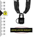 Miniatyrbild 2 av 6: MASTER LOCK stöldskyddskedja - 8390EURDPRO - 90cm x Ø 6mm - 40mm hänglås - Nylonfodral - Svart
