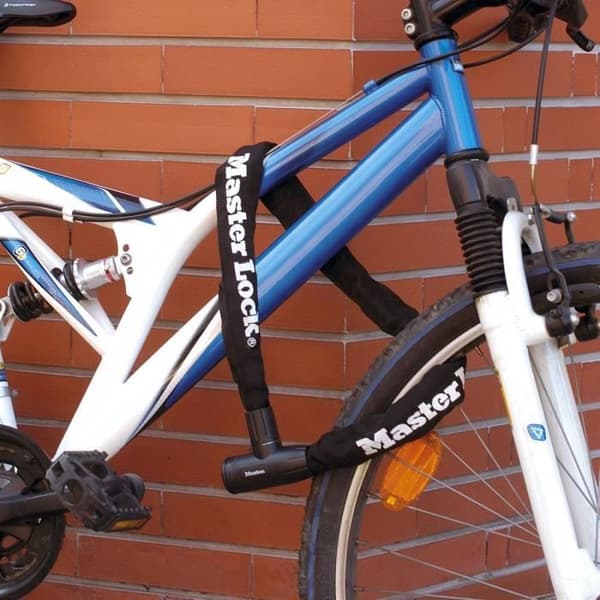 Polkupyörän ketjulukko - MASTER LOCK - 90 cm pitkä - Karkaistua terästä, kestää leikkausta ja sahaamista